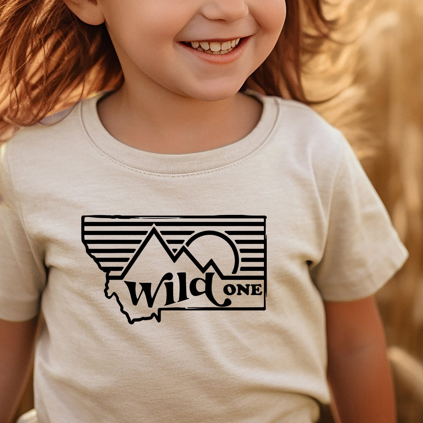TODDLER MONTANA WILD ONE TEE -HEATHER DUST
