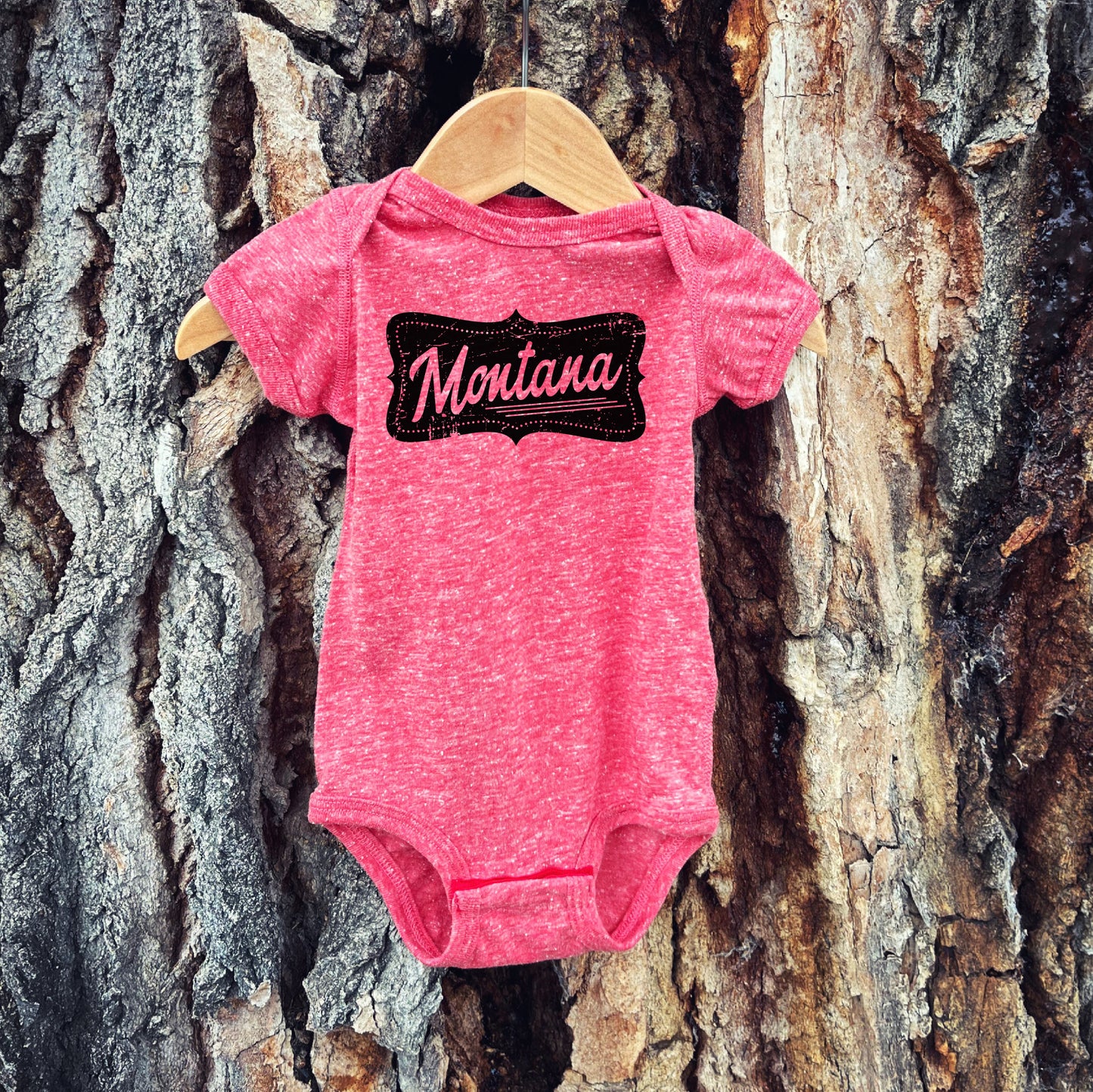 CLOSEOUT! MONTANA ONESIE -RED MELANGE