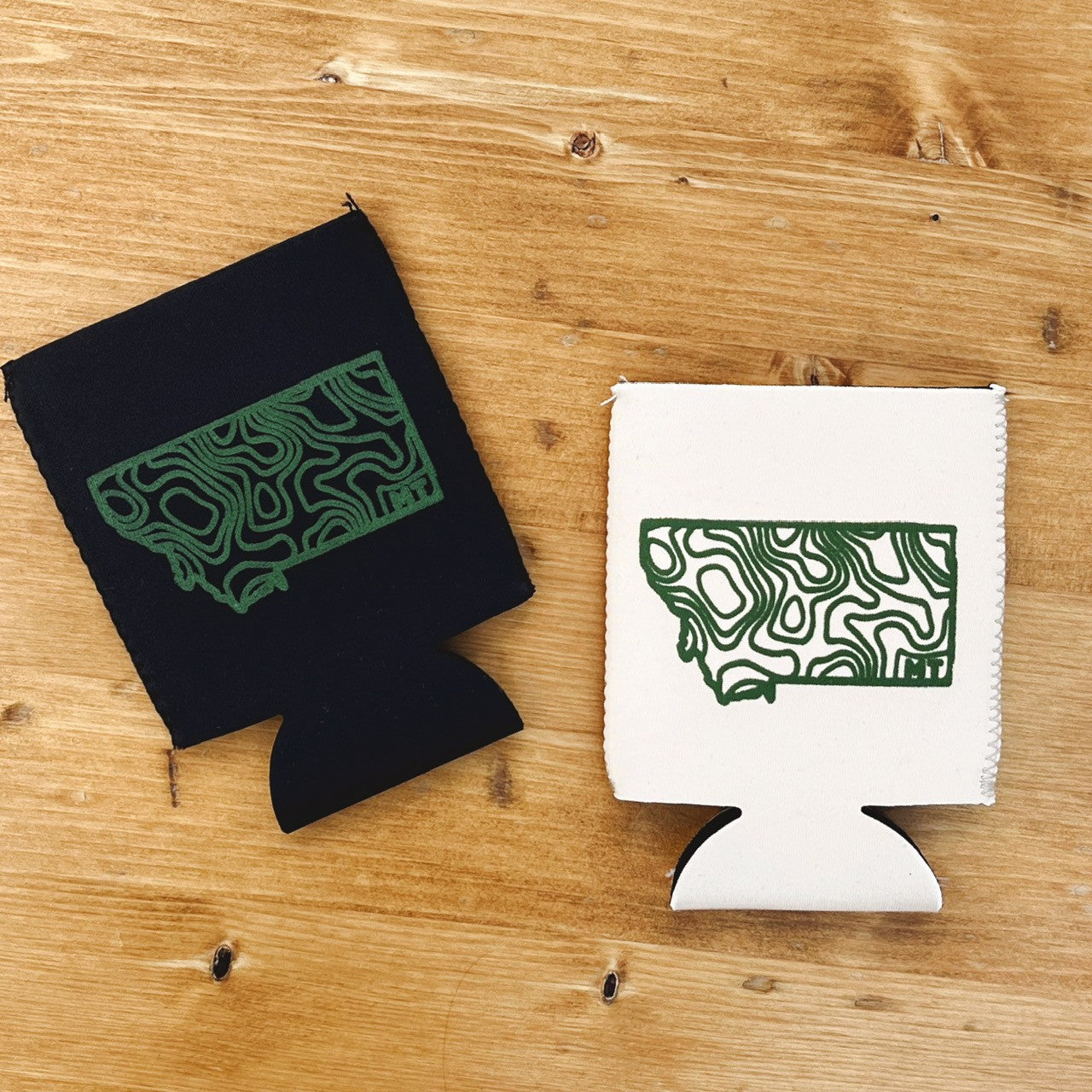 MONTANA TOPOGRAPHIC KOOZIE -BLACK