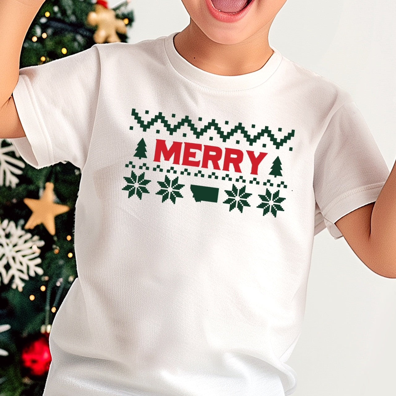 MERRY MONTANA KIDS TEE