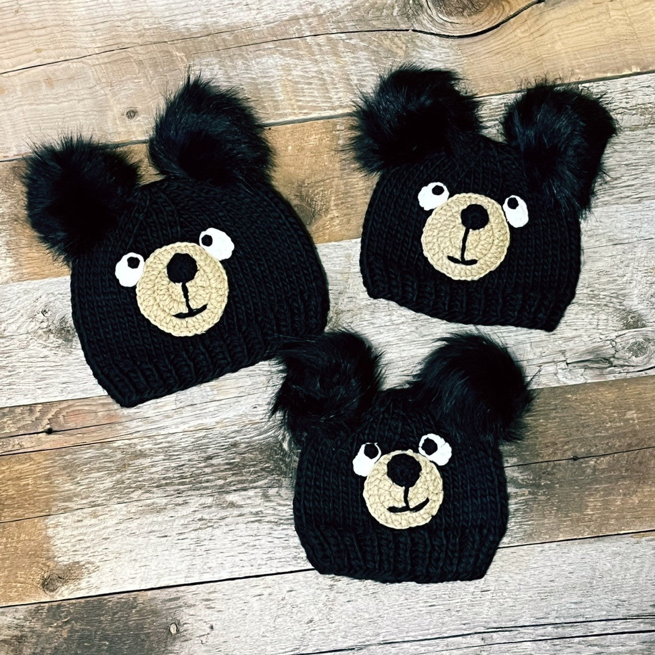 BLACK BEAR BEANIE
