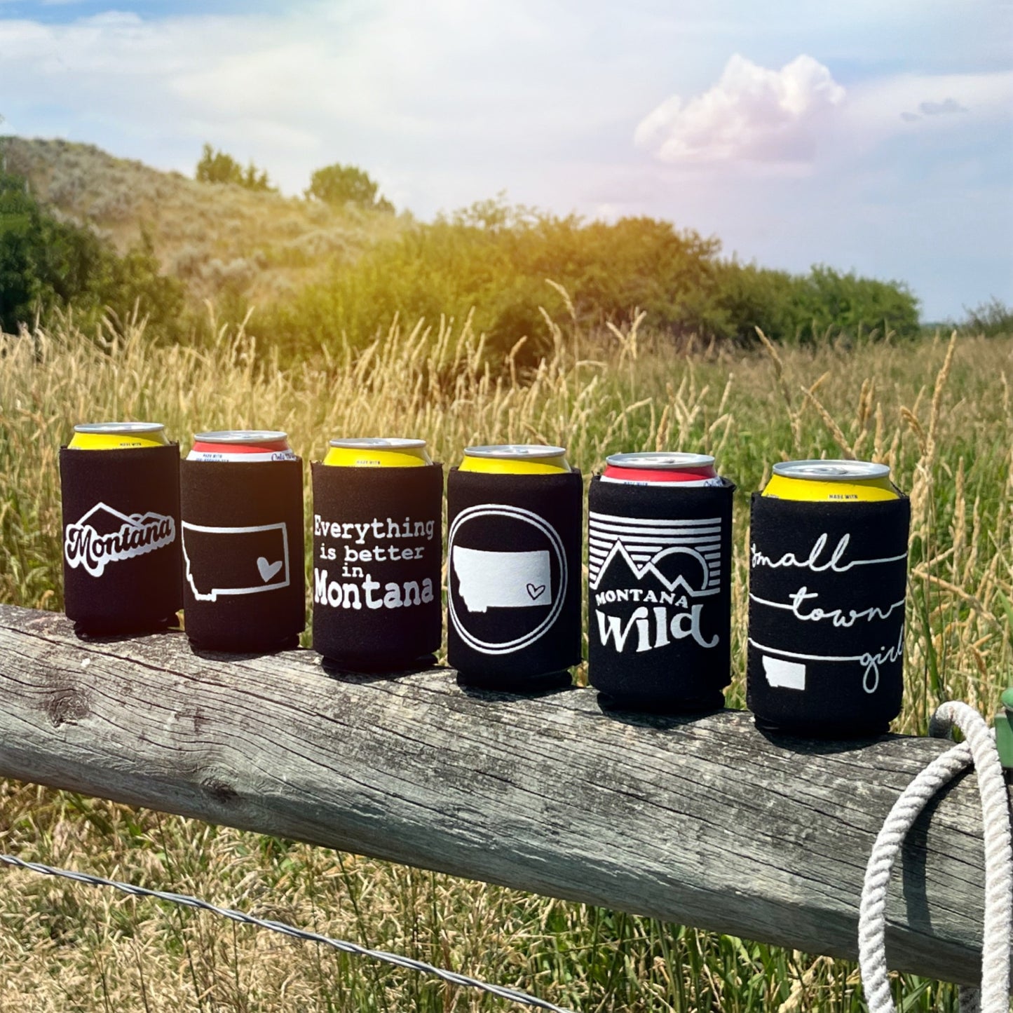 BLACK & WHITE MONTANA KOOZIES