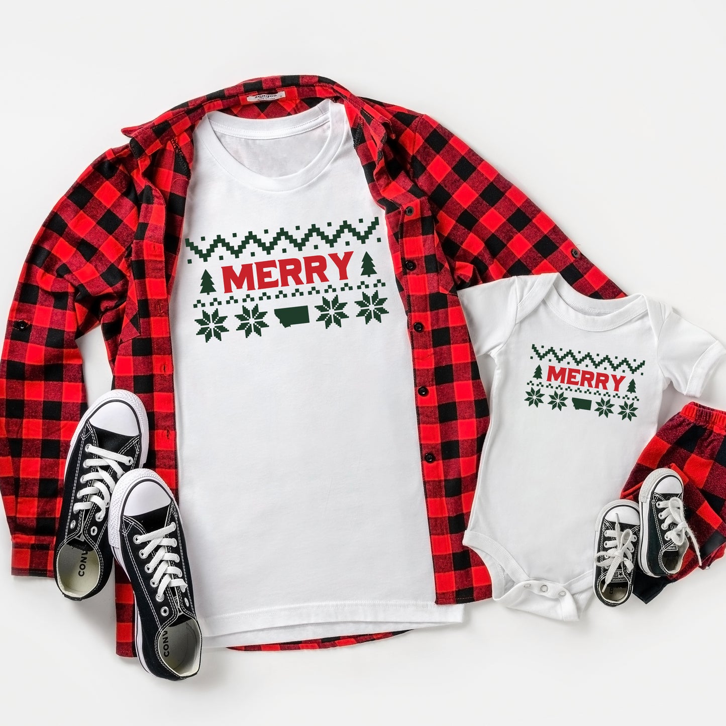 MERRY MONTANA ONESIE