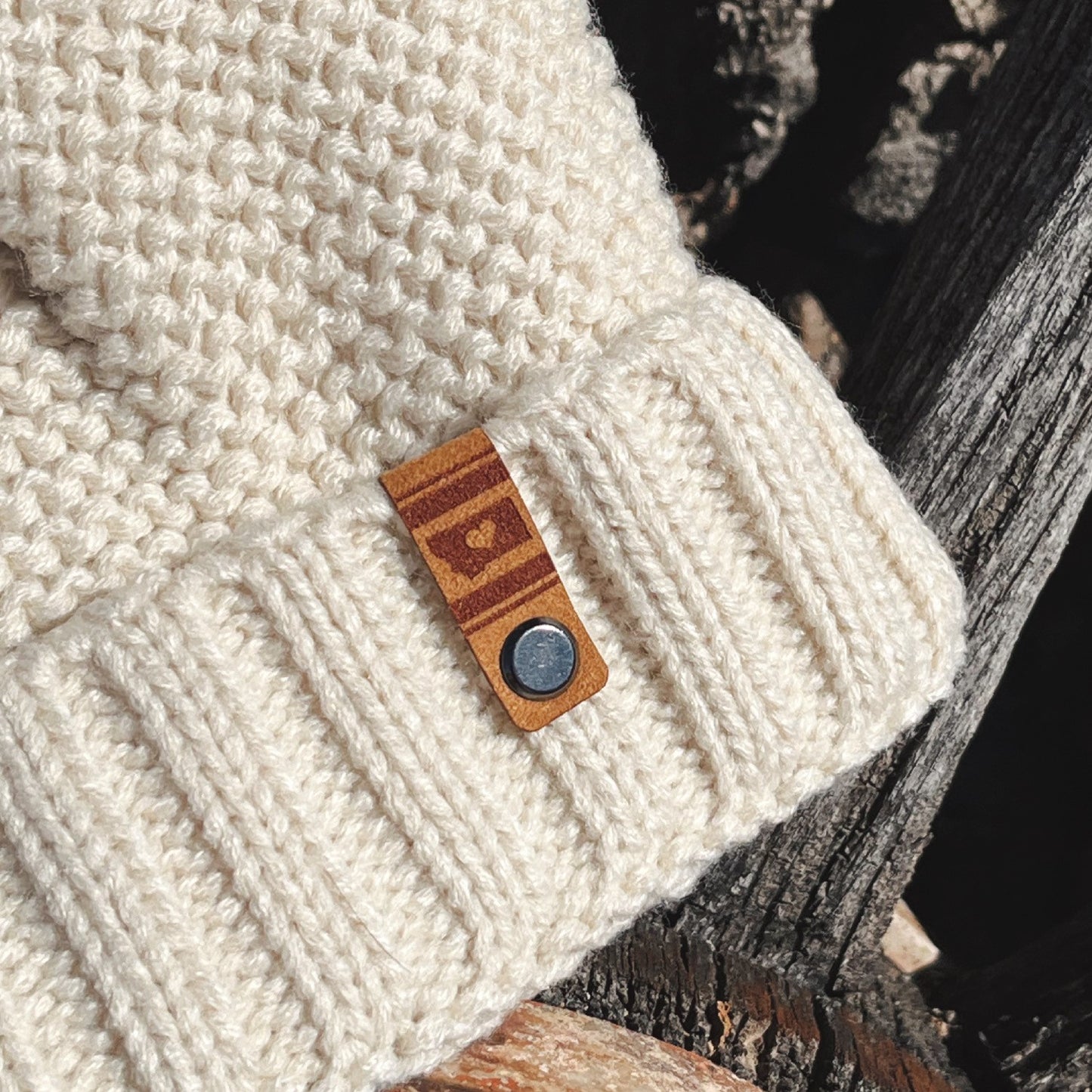 MONTANA HEART LINED POM BEANIE