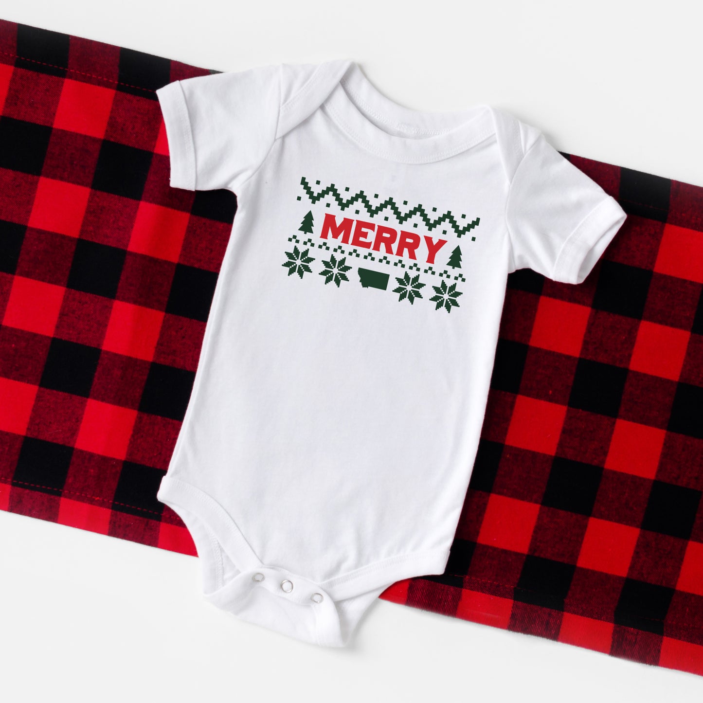 MERRY MONTANA ONESIE