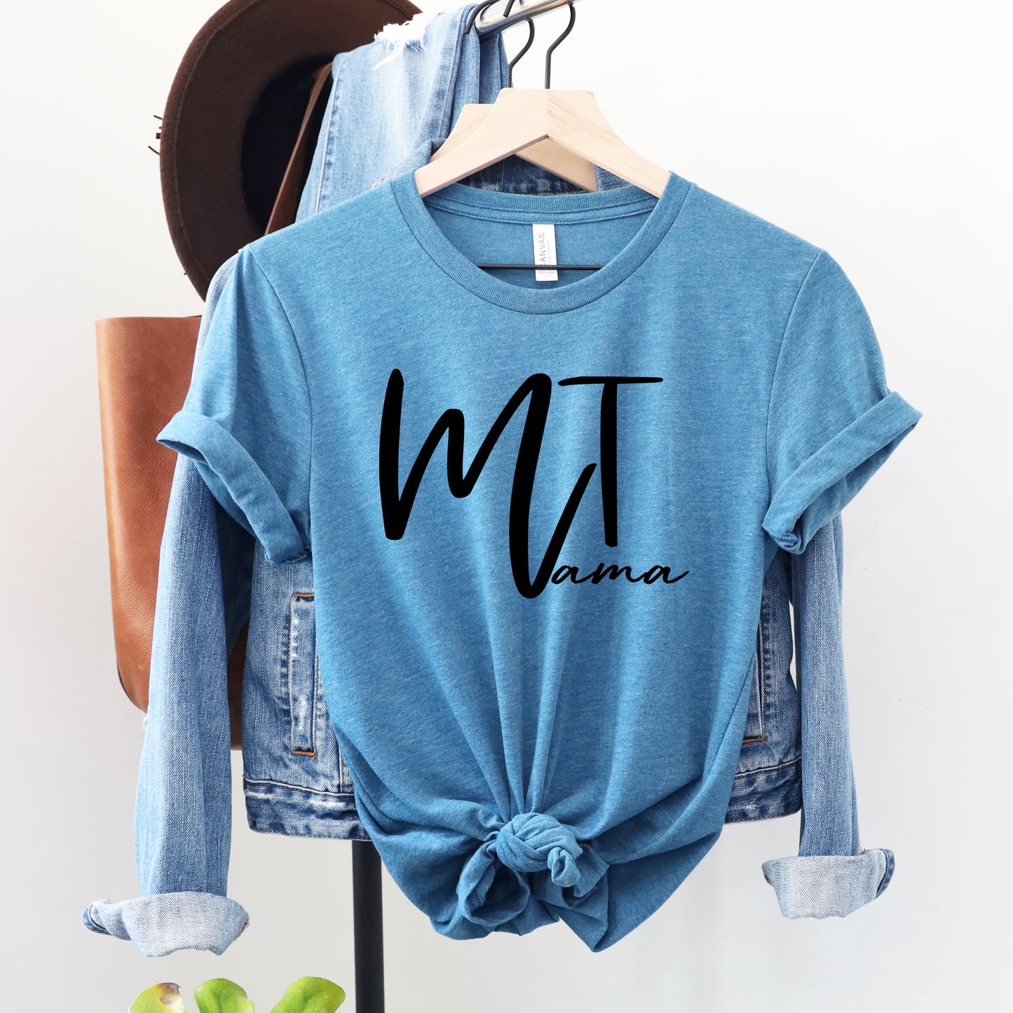 MONTANA MAMA TEE -DEEP TEAL