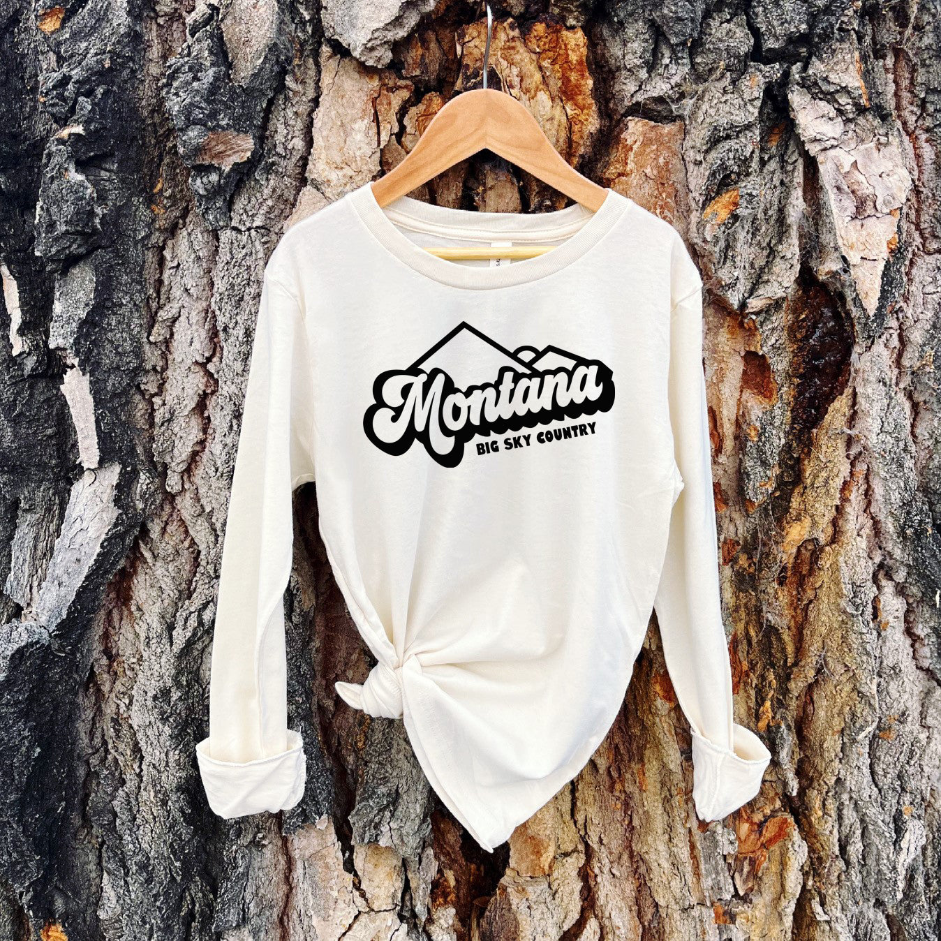 YOUTH MONTANA BIG SKY COUNTRY LONG SLEEVE -NATURAL