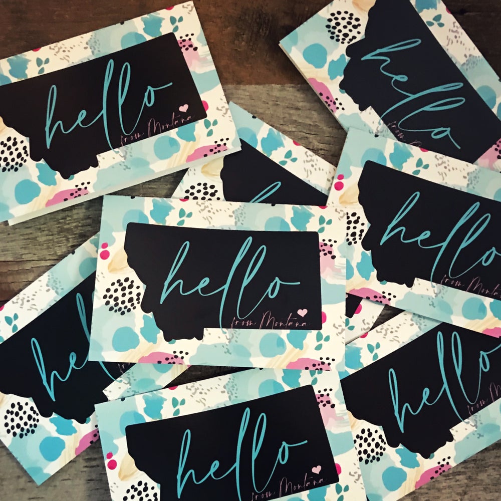 HELLO FROM MONTANA GREETING CARD