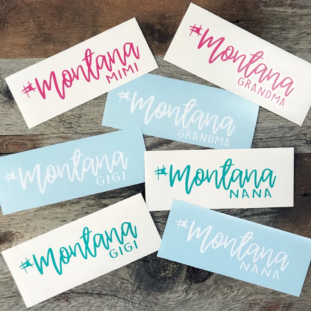 MONTANA GRANDMA DECALS