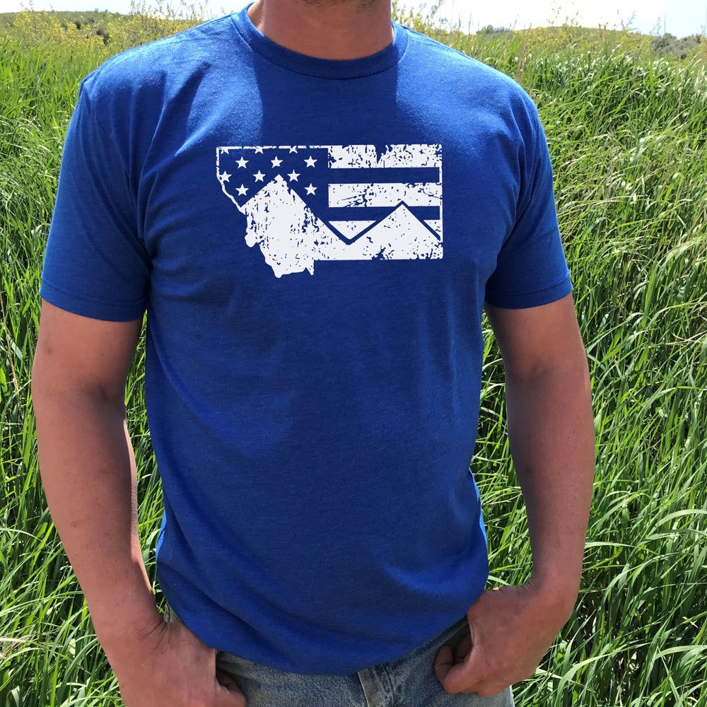 MEN'S MT FLAG TEE -ROYAL