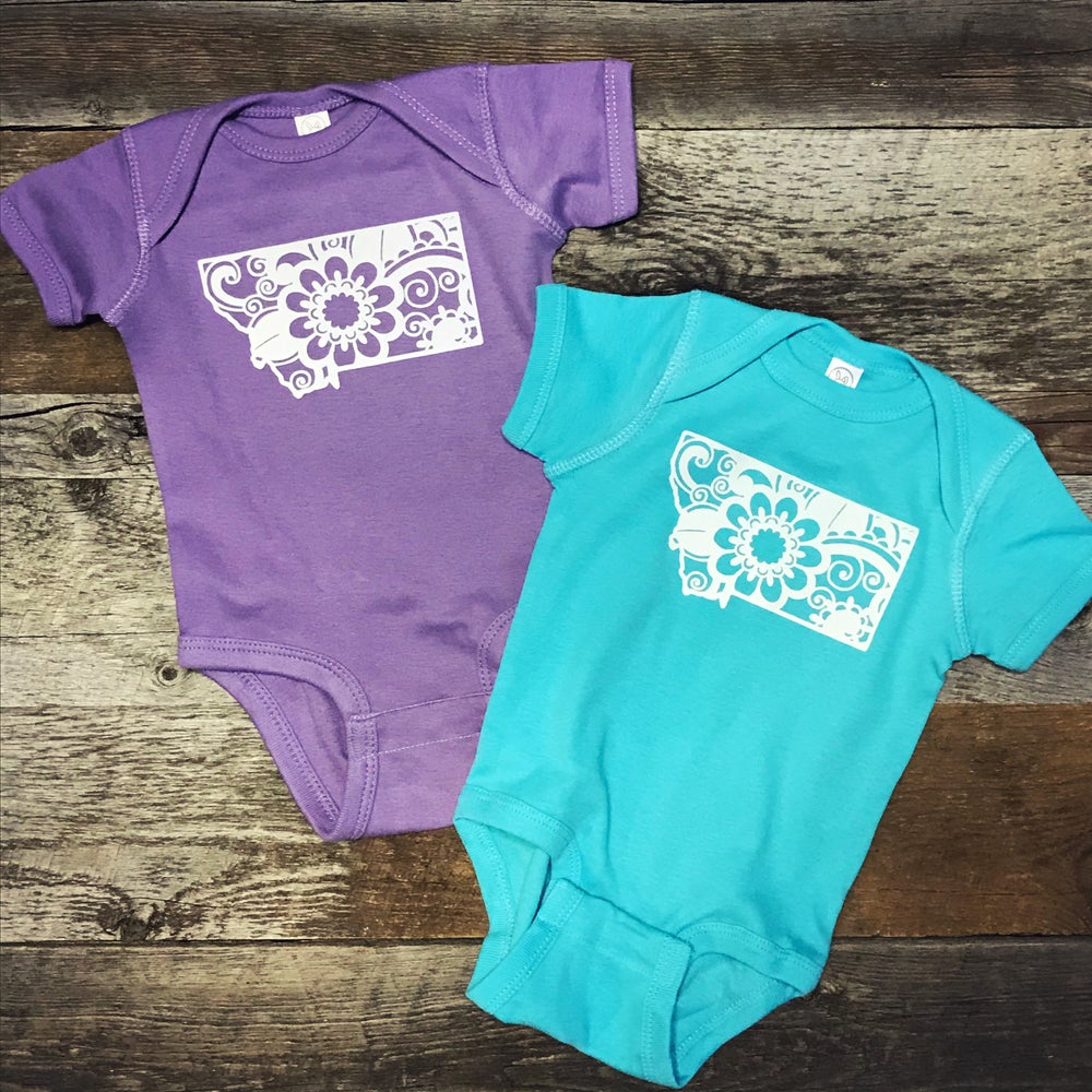 CLOSEOUT! MONTANA FLORAL ONESIE