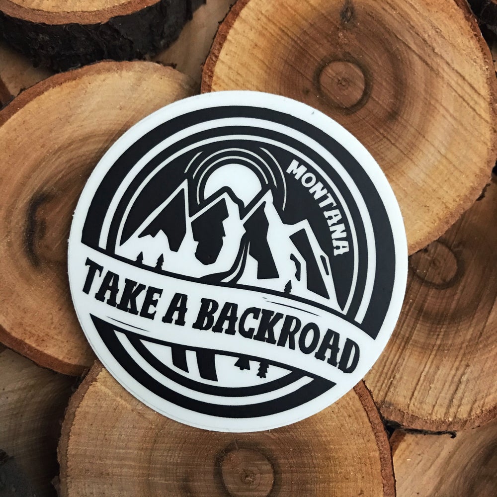MONTANA TAKE A BACKROAD STICKER
