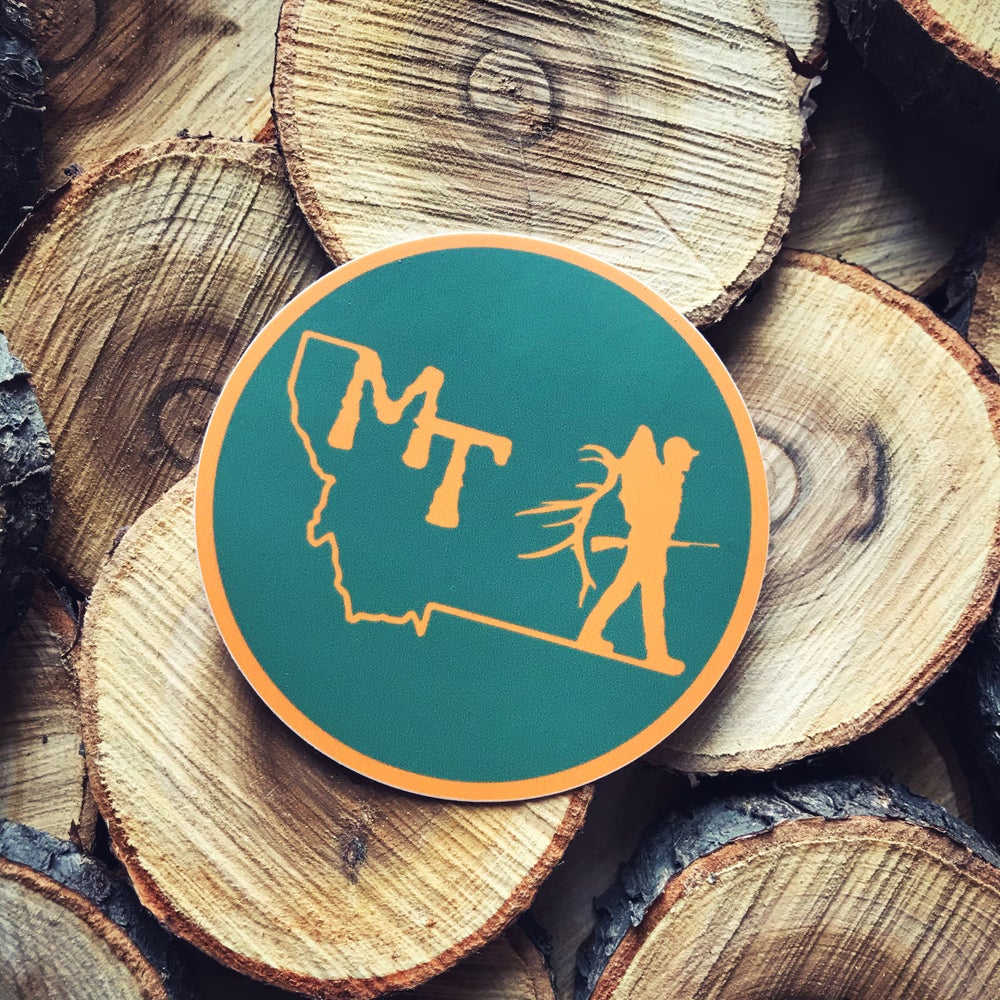 CLOSEOUT! MT RIFLE HUNTER STICKER