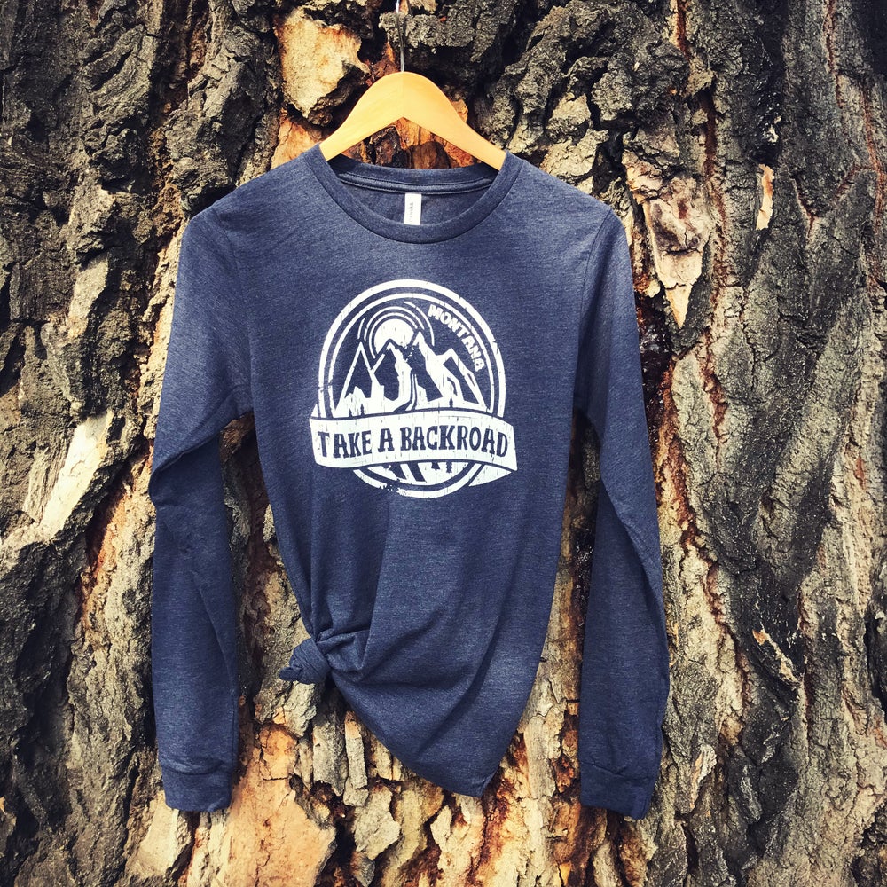 MONTANA TAKE A BACKROAD LONG SLEEVE -NAVY