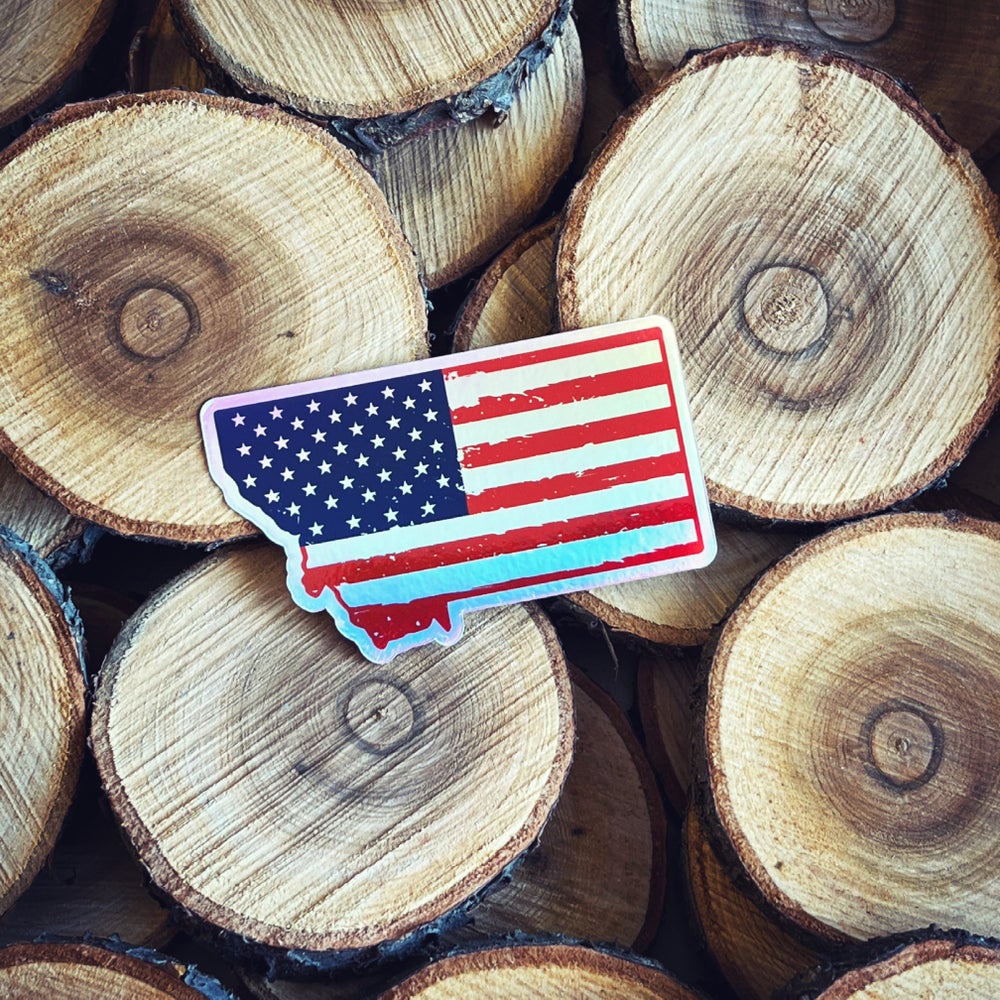 MT FLAG HOLOGRAPHIC STICKER