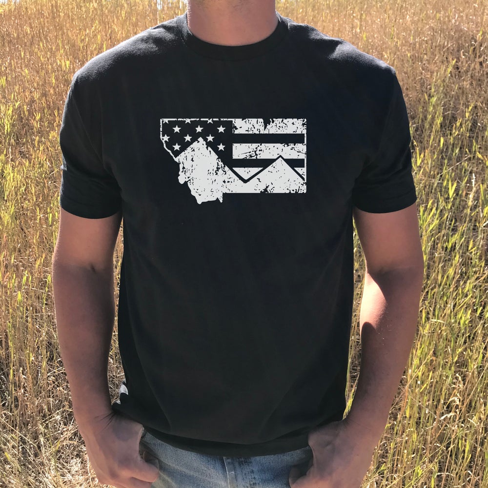 MEN'S MT FLAG TEE -BLACK
