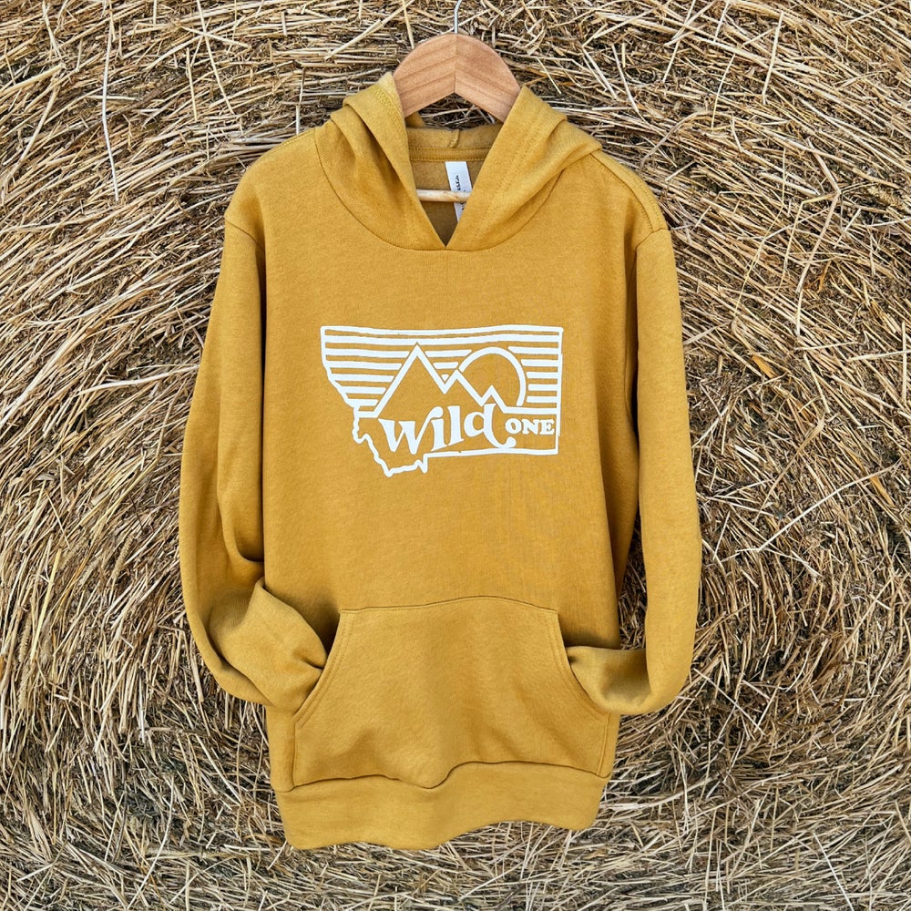 YOUTH MONTANA WILD ONE HOODIE -MUSTARD