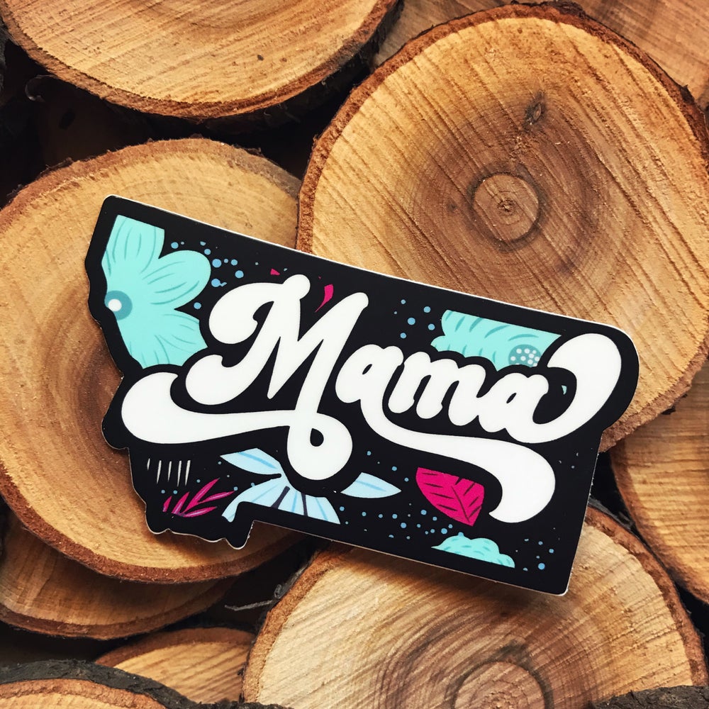 RETRO MONTANA MAMA STICKERS