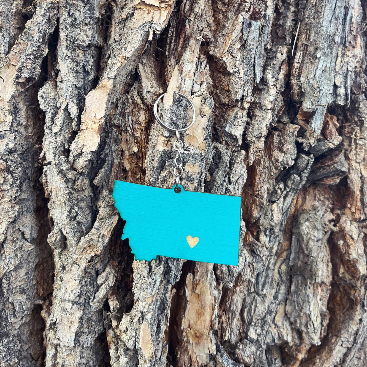 MONTANA HEART KEYCHAINS