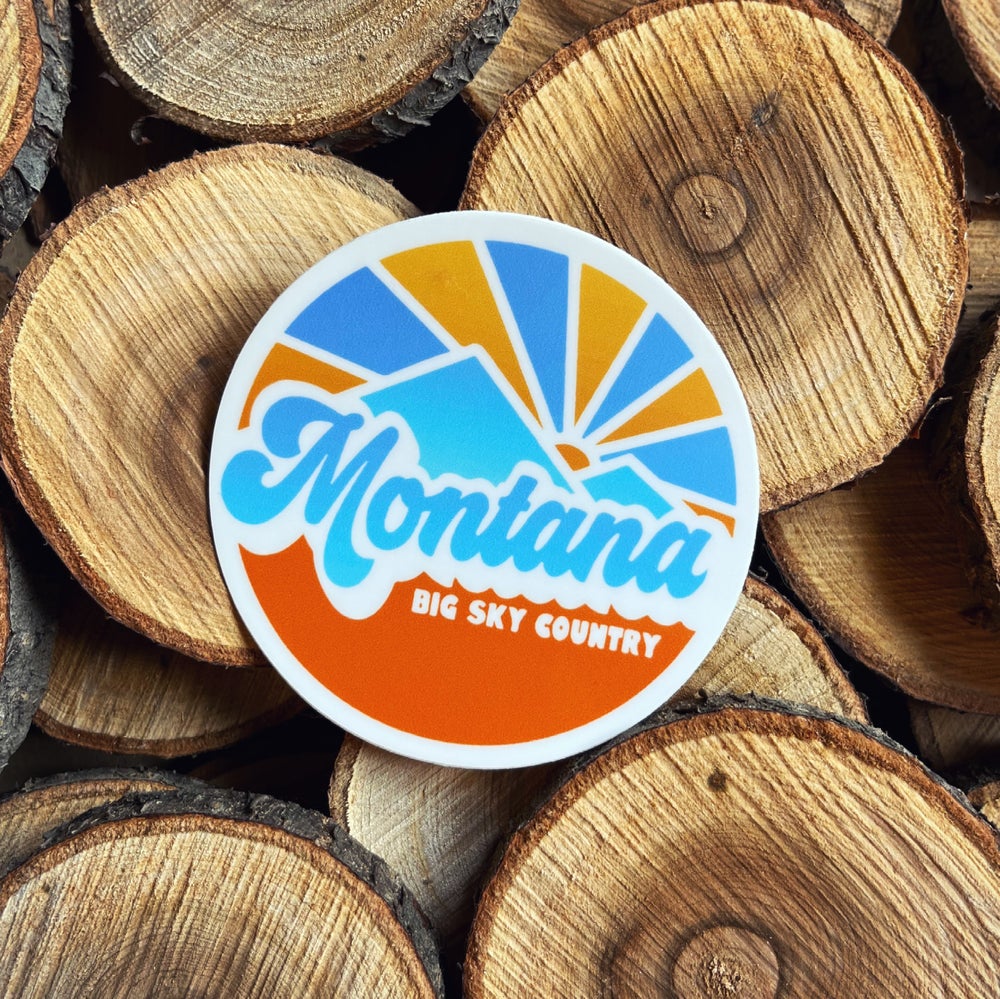 MONTANA BIG SKY COUNTRY CIRCLE STICKER
