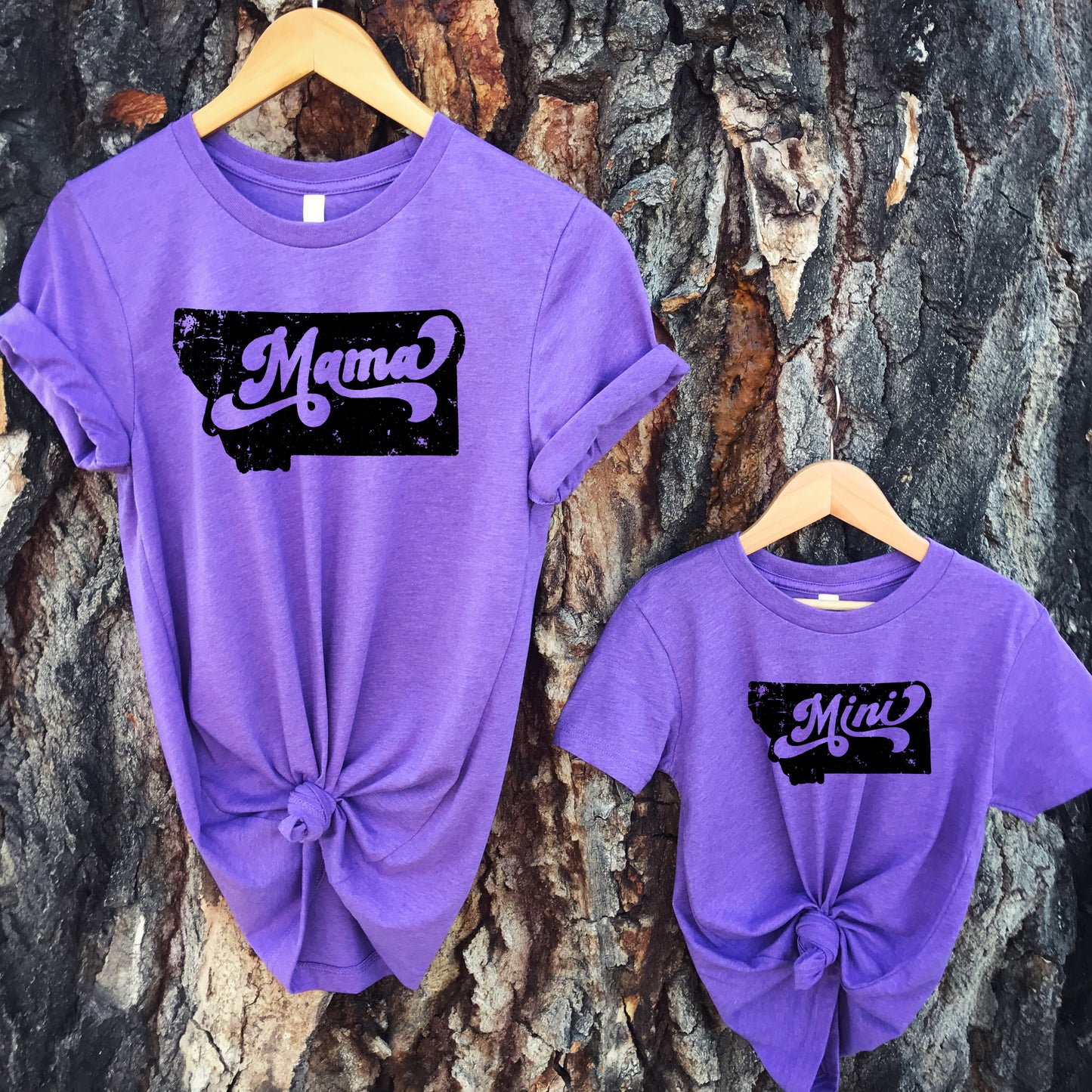 CLOSEOUT! RETRO MONTANA MAMA TEE -PURPLE