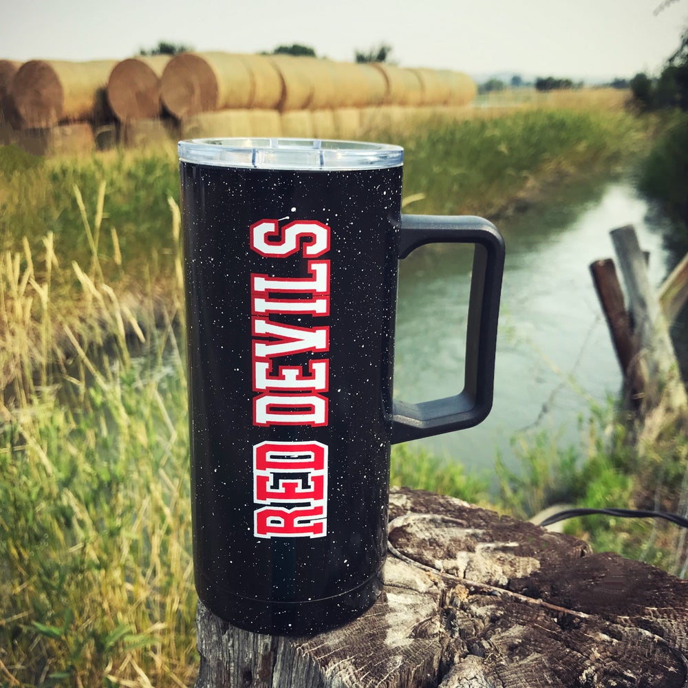 RED DEVILS CAMP TRAVEL MUG