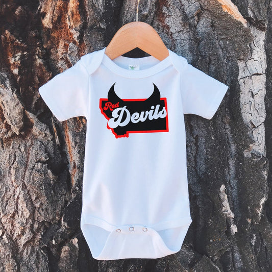 Red Devils Onesie -White
