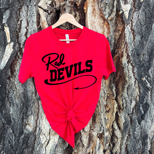 RED DEVILS PRINT TEE