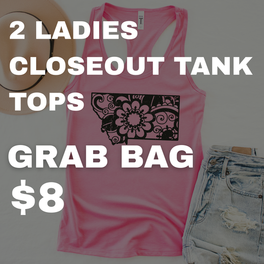 2 LADIES CLOSEOUT TANK TOPS GRAB BAG