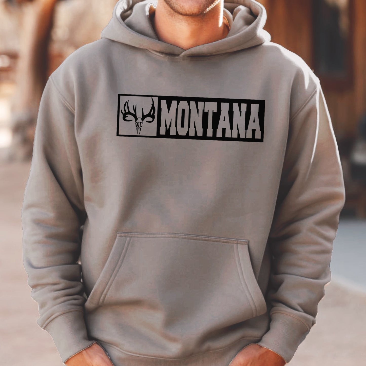 MEN'S WHITETAIL MONTANA HOODIE -CEMENT