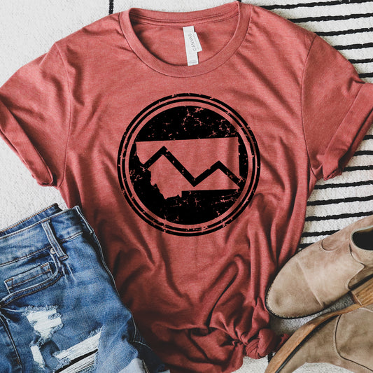 MONTANA MOUNTAIN CIRCLE TEE -CLAY