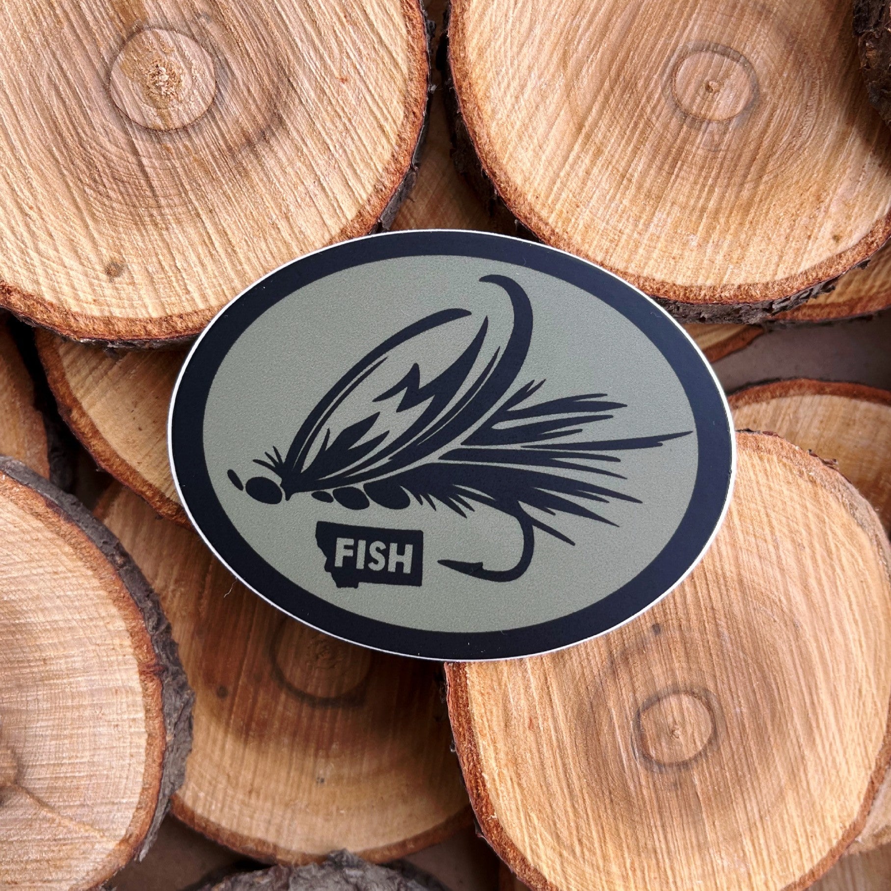 Flying Fish Sticker FLY FISH MONTANA STICKER – Back Road Designs