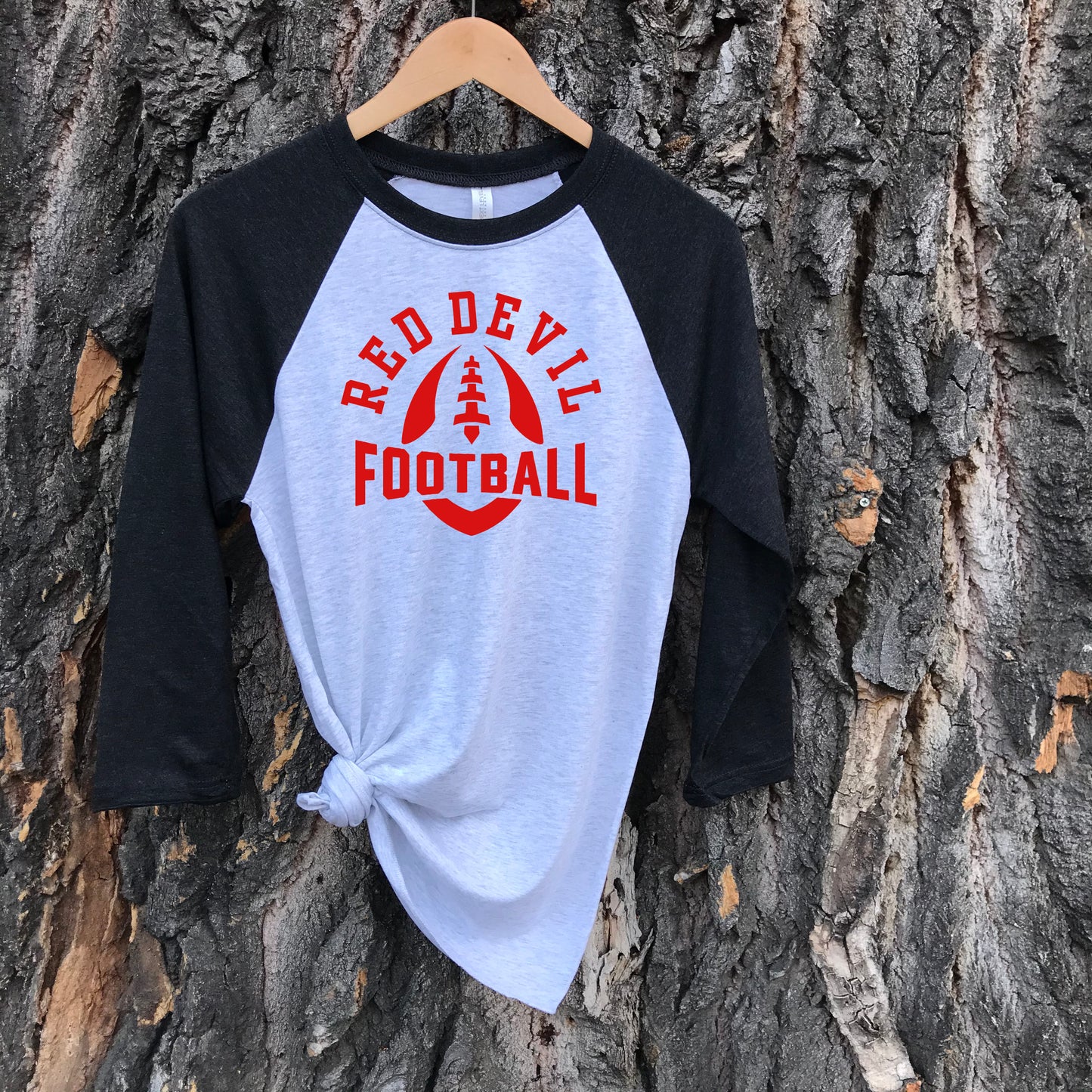RED DEVIL FOOTBALL RAGLAN