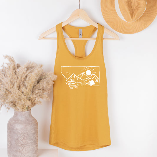 LADIES MT CAMP TANK -GOLD