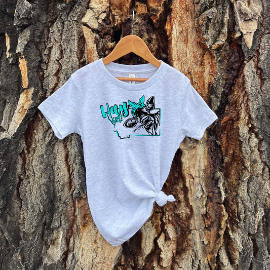 YOUTH MONTANA HAY GIRL TEE