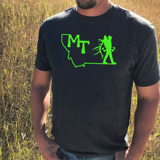 MEN'S MONTANA BOWHUNTER TEE -CHARCOAL