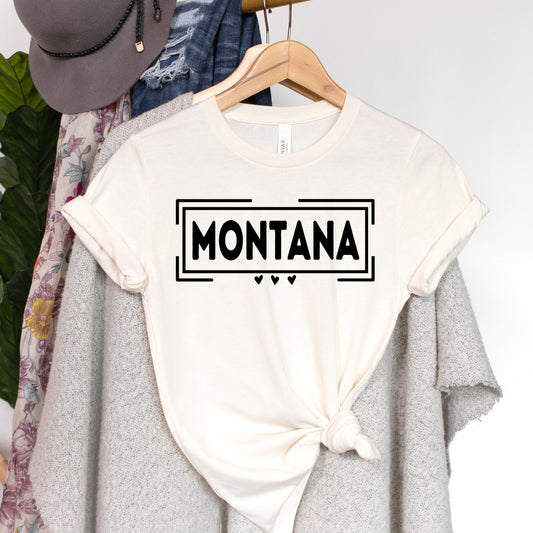 MONTANA HEARTS TEE -NATURAL