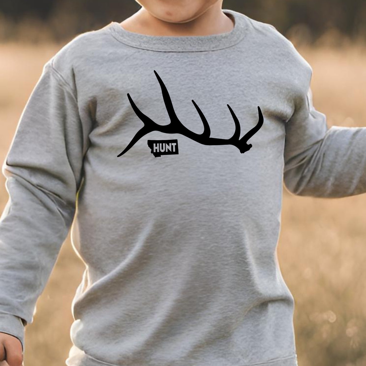 TODDLER MT HUNT SHED LONG SLEEVE -ATHLETIC HEATHER