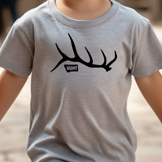 TODDLER MT HUNT SHED TEE -HEATHER STONE