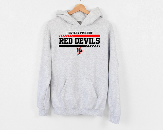 ADULT HUNTLEY PROJECT RED DEVILS HOODIE -ASH