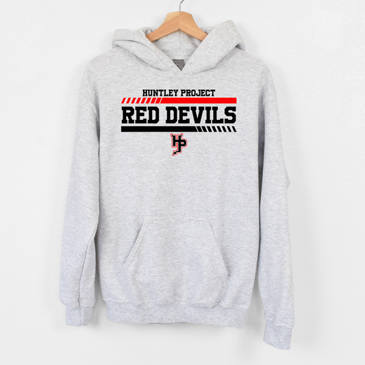 ADULT HUNTLEY PROJECT RED DEVILS HOODIE -ASH