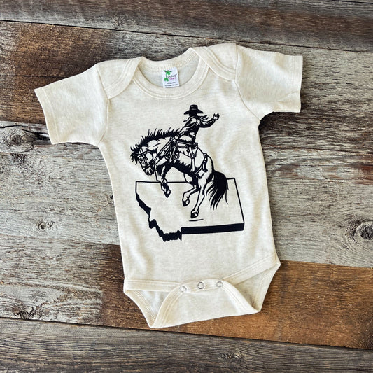 MONTANA BUCKIN' HORSE ONESIE