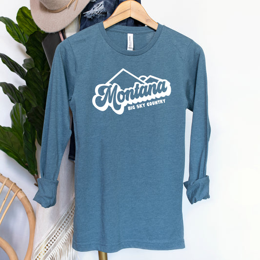 LADIES MONTANA BIG SKY COUNTRY LONG SLEEVE -TEAL