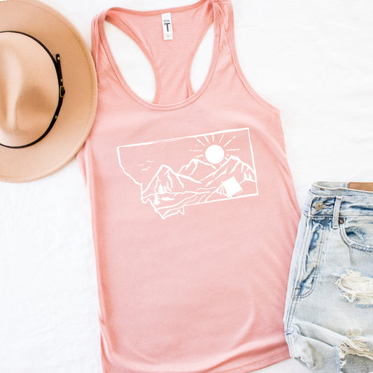 LADIES MT CAMP TANK -DESERT PINK