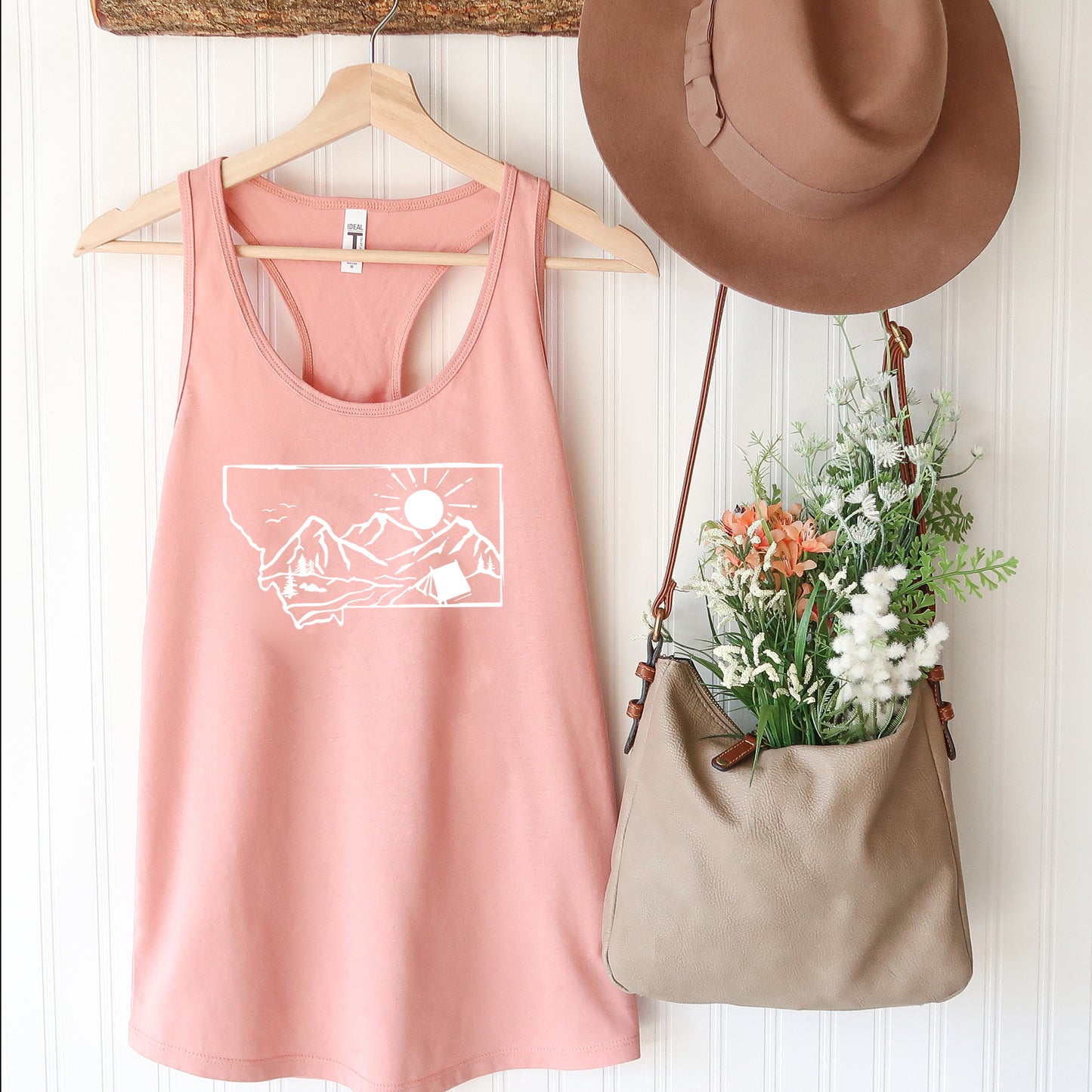 LADIES MT CAMP TANK -DESERT PINK
