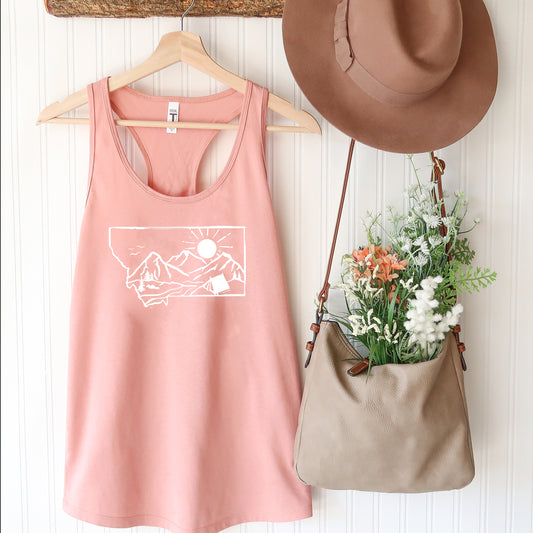 LADIES MT CAMP TANK -DESERT PINK