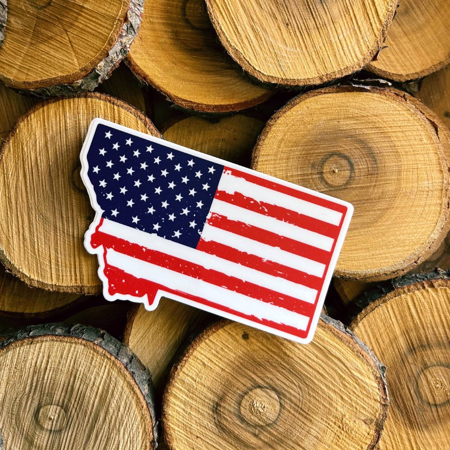 MONTANA FLAG STICKER