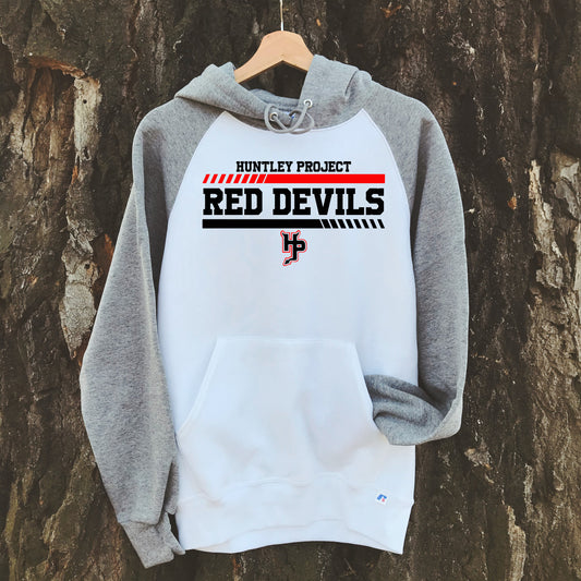 ADULT HP RED DEVILS RAGLAN HOODIE