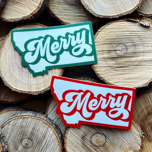 MERRY MONTANA STICKERS