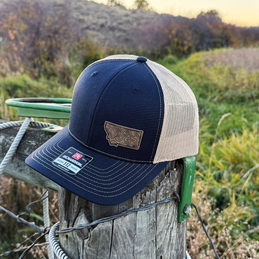 MONTANA TOPOGRAPHIC HAT -NAVY/KHAKI